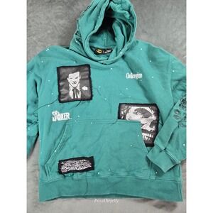 Joker x Civil‎ Regime Hoodie Large Soldout Limited Gotham Patchwork Embroidered